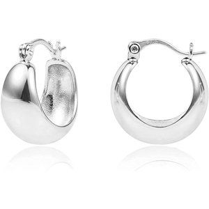 925 Sterling Silver Hoop Earrings